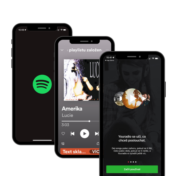 Aplikace Spotify a Youradio do auta Aplikace Spotify a Youradio do auta