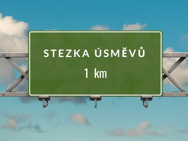 dálniční značka - návěstidlo na stezku úsměvů dalnicni_navestidlo_na_stezku_usmevu